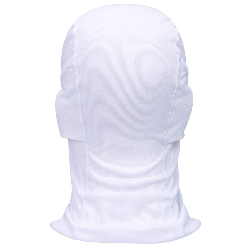 hikevalley Balaclava Face Mask Adjustable Windproof UV Protection Hood (US, Alpha, One Size, White) - Image 3